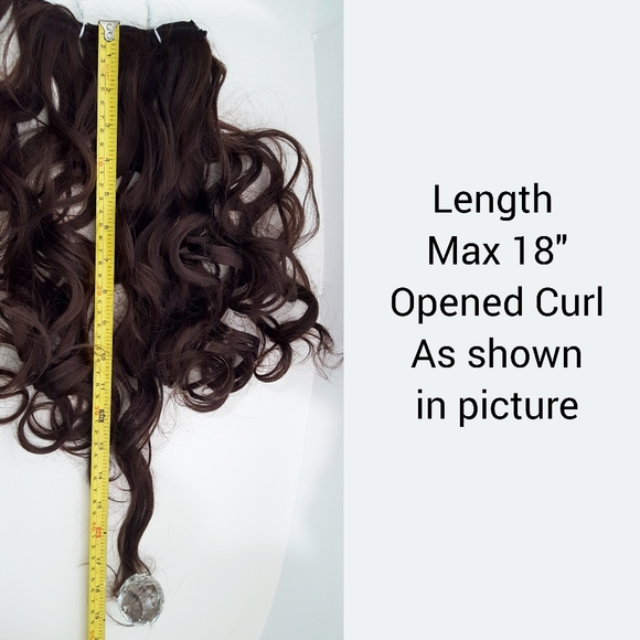 NEW💖Hair Extension🦋7 PCS Dark Brown Clip-In🦋Synthetics - Picture 8 of 9